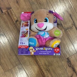 French Fisher-Price Laugh & Learn Smart Stages Sis - Pink and Tan